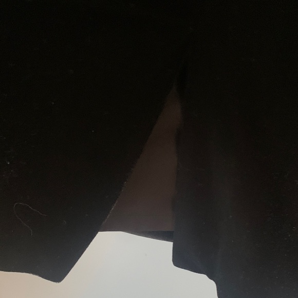 Elegant Black and White Dress with Gold Accent Tuxedo Dress Velvet Size 16 - Picture 9 of 15